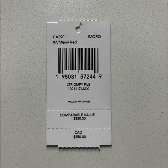 Coach Dempsey red cross-body messenger bag - Picture 6 of 6